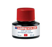 Edding Recharge d'encre pour marqueur permanent MTK25 Rouge
