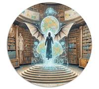 Encre Phantom 1000 Pièces Puzzle Fantastique Magique Puzzles Circulaires pour Adultes Et Enfants Classiques l'art De La Décoration Moderne Décompression 1000pcs (67.5x67.5cm)