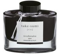 PILOT Iroshizuku Fountain Pen Ink - Flacon de 50 ML - Take-Sumi (Gray Black) (Import Japan), Noir
