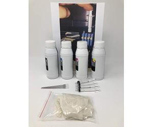 Encre pour Epson Ecotank ET2500, ET2550, ET2600, ET2650, ET2700, ET3750, ET4500, ET4550, ET4750, ET4700, 1 litre total de 250 ml par couleur, un record de STAMPE CI. RCA 40,00 00 supports.