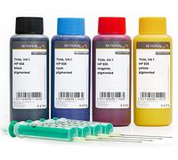 Encre pour imprimante Octopus 4X 100 ml compatible avec les cartouches d'imprimante HP 934, 935, recharge d'encre pour HP Officejet PRO 6820, PRO 6800 Series, PRO 6830, PRO 6230 Noir, Cyan, Magenta, Jaune (pas d'OEM)