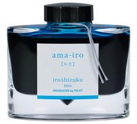 Encre pour stylo plume PILOT Iroshizuku en bouteille Ama-Iro (bleu clair), flacon de 50 ml (69226)