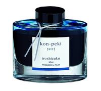 Encre pour stylo plume Pilot Iroshizuku - Flacon de 50 ml - Bleu azur profond Kon-peki (Import Japon)