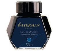 Encre pour stylo plume - WATERMAN - Bleu Mystère - Flacon 50 ml - Non rechargeable - Non effaçable