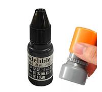 Encre Pour Tampon En Caoutchouc - Encre Imperméable À Base D'huile, Formule À Séchage Rapide Sans Taches, Solution De Marquage Permanent, Enccre D'impression À Haute Couverture