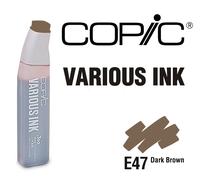Encre Various Ink pour marqueur Copic E47 Dark Bark - Copic