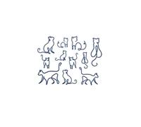 Encre Végétale De Jus De Chat Imperméable Semi-Permanent Et Durable 2 Semaines Autocollant De Tatouage Temporaire Couple Féminin Dessin Animé Mignon Petit Motif Non Réfléchissant