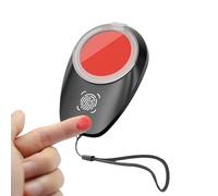 encreur d'empreintes digitales, encreur sensible à la lumière pour empreintes digitales, encreur imperméable avec cordon tour de cou, rouge professionnel, pour la taille S