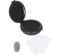 Encreur pour Empreintes Digitales - Encre Noire Sèche Rapidement et Effaçable - Kit Complet avec 10 Lingettes - Idéal pour l'Authentification des Documents et l'Identification