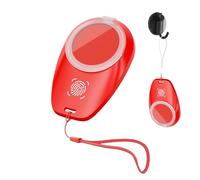 Encreur pour empreintes digitales, tampon encreur pour empreintes digitales, portable, encreur rouge professionnel, avec cordon tour de cou pour la sécurité du notaire