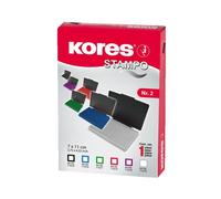 Kores Tampon encreur Stampo 110 x 70 mm Noir