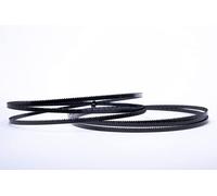 Encut Lot de 2 lames de scie à ruban de qualité supérieure, 1490 x 10 x 0,65 mm, 14 tr/min, acier à outils, bande de scie pour Scheppach Basa 1, etc., convient pour le bois, le contreplaqué