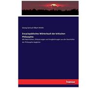 Encyclopädisches Wörterbuch Der Kritischen Philosophie