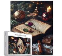 Encyclopedia of Christmas Legends - Puzzle de 1 000 pièces pour adultes - Puzzle d'art sur le thème du livre magique - Jeux d'activités familiales - Puzzle coloré pour décoration d'intérieur - Cadeaux