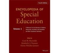 Encyclopedia of Special Education Volume 1 by CR Reynolds Hardcover Book CR Reynolds (Auteur)