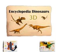 Encyclopédie 3D des Dinosaures préhistoriques, Livre interactif et Amusant sur Les Dinosaures, Créatures préhistoriques, Connaissances intéressantes, Cadeau pour Les passionnés de Dinosaures