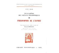 Encyclopédie Des Sciences Philosophiques - Tome 3, Philosophie De L'esprit