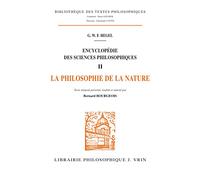 Encyclopédie des sciences philosophiques : Volume 2, Philosophie de la nature