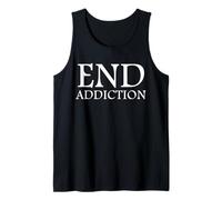 End Addiction Fighting Drug Abuse Sobriety Awareness Sober Débardeur
