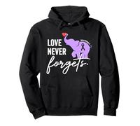 End Alzheimers Chemise Love Never Forgets Awareness Sweat à Capuche
