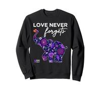 End Alzheimers Chemise Love Never Forgets Awareness Sweatshirt