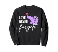End Alzheimers Chemise Love Never Forgets Awareness Sweatshirt