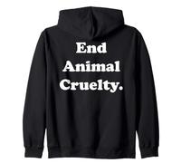 End Animal Cruelty Statement for Awareness Sweat à Capuche