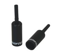 End caps Lined - 4,5mm Shift (Braided) - alloy (50pcs) - Black