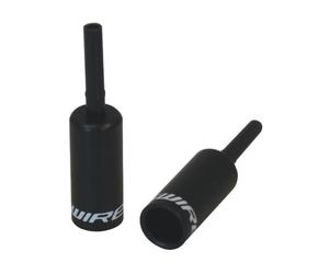 End caps Lined - 4,5mm Shift (Braided) - alloy (50pcs) - Black