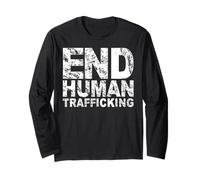 End Human Trafficking T-Shirt Manche Longue