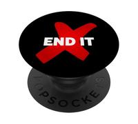 End It Trafic Humain - Finis la trafic Humaine et l'esclavage PopSockets PopGrip Adhésif