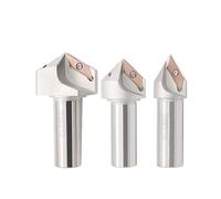 end mill bits, Barre d'outils de chanfreinage à bord Long CNC, 30 45 60 degrés, for couteau multifonction Xcet310404, coupe de grand diamètre,tools(2 Pcs XCET310404ER)