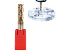 End Mills, Milling Bits Sets Hard Metal Cutter Tool, Versatile Precise Rotary Milling Bits Tool for Equipment, Mold Manufacturing, Enhanced Corrosions Resistance, Edge Angle