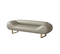 End of Bed Bench - Tabouret de chevet haut de gamme pour chambre principale et salon - Solution de rangement intérieure élégante - Grande taille - Gris foncé