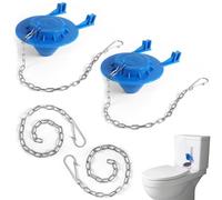 End toilet leaks instantly! This universal 2-inch silicone toilet flapper ensures a perfect seal, saving water with every flush. Includes chains for easy, DIY installation. Fix it yourself today!