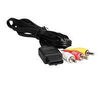 ENDARK Câble Composite, câble d'alimentation stéréo audio vidéo AV RCA pour Gamecube/NGC/64/N64/SNES (1 pièce 1.75m/5.8ft)