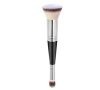 Ended Foundation And Brush - Outil de maquillage pour poils doux pour contourer le nez et sculpter les pinceaux de maquillage (argent, taille unique)