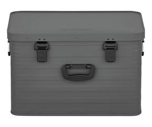 Enders® Alubox 3887 Toronto L Grey Boîte en aluminium avec couvercle Épaisseur de paroi 1 mm Étanche aux éclaboussures et empilable 63 l Avec couvercle Utilisable comme boîte de transport Gris