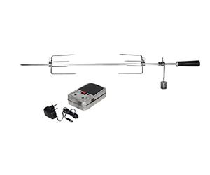 Enders Barbecue CUBIQ Pro 2+3, eFLOW Pro 2, eFLAVOUR 2, en Acier Inoxydable, Poids d'environ 5 kg, Moteur électrique Silencieux #7905, Couleur Acier Inoxydable