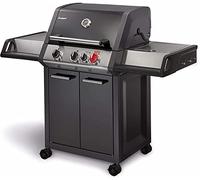 ENDERS - Barbecue Monroe Black Pro 3 K Turbo - 3 brûleurs dont 1 Turbo Zone - 1 brûleur latéral - Simple Clean - Switch Grid - Jusqu'à 14 convives - 14,1 kW