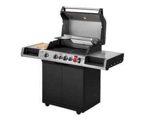 ENDERS BY FAVEX - Barbecue gaz UNIQ 4 IK CRUSTER - 4 brûleurs inox - 25,5 kW - Turbo Zone 800 °C - HEAT RANGE - CRUSTER infrarouge - Surface 72,5 x 45 cm