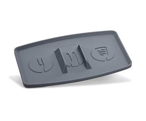 Enders® Repose-couverts en silicone, idéal pour barbecue à gaz avec brûleur latéral, résistant à la chaleur, facile à nettoyer et antidérapant, pour ranger les accessoires de barbecue #8815