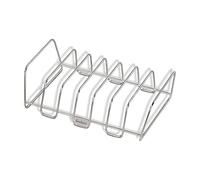 Enders® Support pour côtes et rôtis, en Acier Inoxydable, Support pour 7 côtes, Panier à rôtir, Barbecue, Barbecue à gaz, côtes, rôti, Couleur Acier Inoxydable #8823