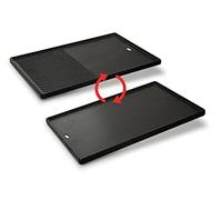 Enders Switch Grid #7789 Plaque réversible en Fonte 1/2 pour Barbecue à gaz Kansas II Pro 4, Surface de Cuisson 1/2, Accessoire de Barbecue, Plaque de Cuisson Massive, utilisable des Deux côtés