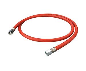 Enders Tuyau de gaz en PVC, longueur 150 cm, Ø 6,3 mm, résistant à l'hiver jusqu'à -30 °C, raccord G 1/4" LH, écrou de raccordement, orange #1545