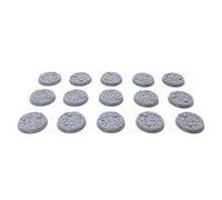 EnderToys Bases - Texture Scénique Wasteland 32 mm (15 Pièces) - Impression 3D pour RPG et Jeux de Guerre - Accessoires Miniatures