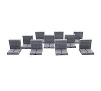 EnderToys Lot de 10 dalles de donjon verrouillables - Carreaux de bord (x10 pièces), plateau de table de 28 mm, jeu de rôle miniatures, imprimé 3D, à peindre