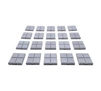 EnderToys Lot de 20 dalles de Donjon verrouillables - Carreaux de sol (x20 pièces), plateau de table de 28 mm, jeu de rôle miniatures, imprimé 3D, à peindre