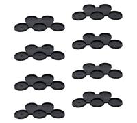 EnderToys Lot de 8 plateaux de déménagement pour 5 personnes de 40 mm, embouts et accessoires pour figurines de jeu de guerre, impression 3D et peinture