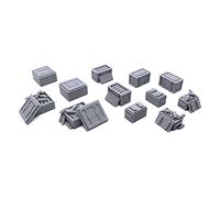 EnderToys Lot de boÃƒ®tes Ãƒ munitions pour Table 28 mm Motif Paysage de Terrain